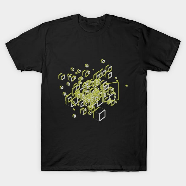 3D Futuristic GEO Lines IX T-Shirt by uniqued